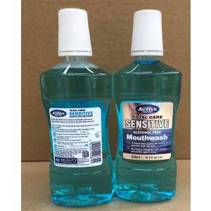 Active M/Wash Total Care + Fluoride [Blue] 500ml