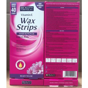 Beauty Formulas Cold Wax Strips 40'S