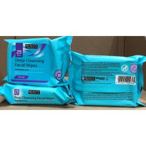 Beauty Formulas Deep Cleansing Facial Wipes 25's