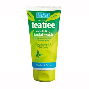 Beauty Formulas Tea Tree Exfoliating Facial Wash