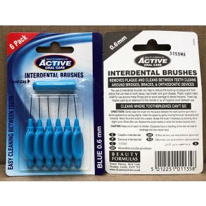 Active Interdental Brushes 6Pk 0.60mm