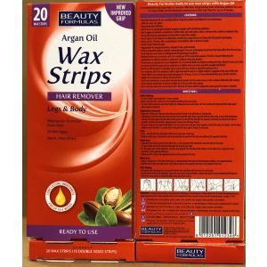 Beauty Formulas Argan Oil Wax Strips 20'S