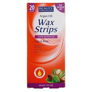 Beauty Formulas Argan Oil Wax Strips 20'S
