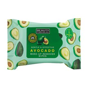 Beauty Formulas Avocado Make-Up Remover Biodegradable Wipes 25s