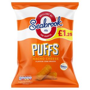 Seabrook Snacks Nacho Cheese Puffs 55g PMP 1.25