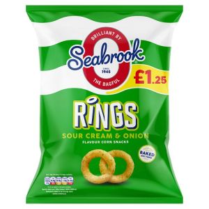 Seabrook Snacks Sour Cream & Onion Rings 55g PMP 1.25