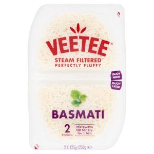 Veetee Heat & Eat Basmati Rice Pots 2 x 125g