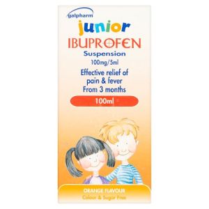 Galpharm Junior Ibuprofen Suspension Orange 100ml