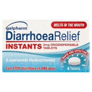 Galpharm Diarrhoea Instant Tabs 6's Loperamide 2mg