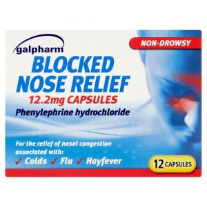 Galpharm Blocked Nose Relief Caps 12's