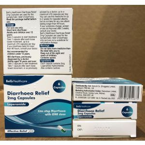 Bells Diarrhoea Relief Capsules  2Mg  (Loperamide)