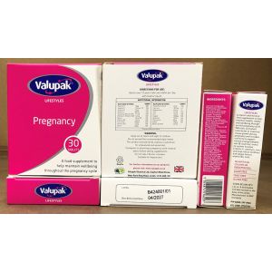 Valupak Lifestyle Cartons Pregnancy OAD 30s