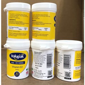 Valupak Vitamin D3 5000iu Tablets