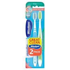 Wisdom T/Brush Regular Fresh Firm Twin Pack