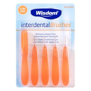 Wisdom Interdental Brush 0.45mm Orange 5s - (SL)