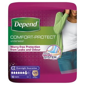 Depend Comfort Protect Pants Super Small / Medium Female 10