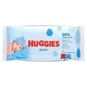 Huggies Baby Wipes 56s Pure (UK/FR/NL/BE/CH/AT/IT/ES/PT/DE/DK/FI/SE/NO/CZ...)