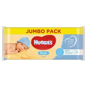 Huggies Baby Wipes 72s Jumbo Pack Pure