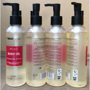 Face Facts Spa Body Shower Oil - Rhubarb Rose