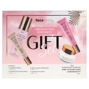 Face Facts Enchanting Radiance Gift Set  – Setting Spray, Blusher, Highlighter, Wonder Cream