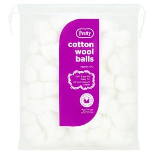 Pretty Cotton Wool Balls - 100 White