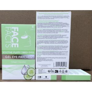 Face Facts Gel Eye Patches-Soothe Puffy Tired Eyes