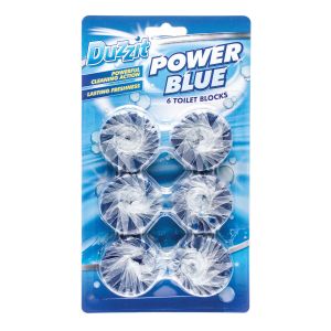 Duzzit Power Blue Toilet Block 6Pk