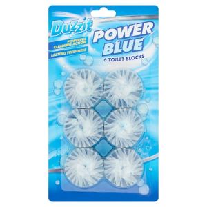 Duzzit Power Blue Toilet Block 6Pk