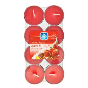 Pan Aroma 16 Pack Colour Tea-Lights - Apple & Cinnamon