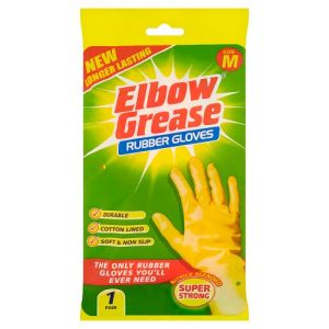 Elbow Grease Super Strong Rubber Glove Medium 1Pk