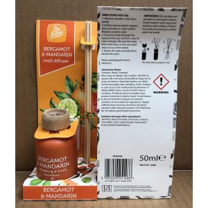 Pan Aroma 50ml Reed Diffuser - Bergamot&Mandarin