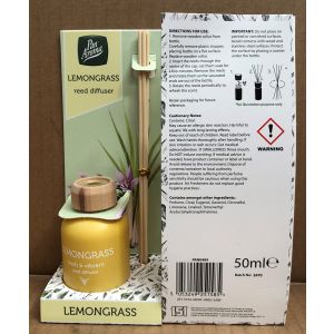 Pan Aroma 50ml Reed Diffuser - Lemongrass