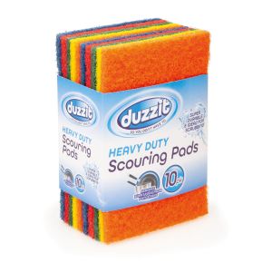 Duzzit Heavy Duty Scouring Pad Asstd 10Pk