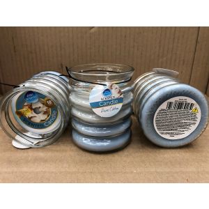 Pan Aroma Ribbed Glass Candle - Pure Cotton - 120G