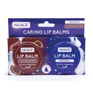 Nuage 2Pk Tin Lip Balms - 1 X Orig & 1 X Cocoa Butter