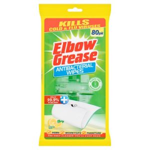 Elbow Grease Anti B Biod Mp Surface Wipes Lemon 80Pk