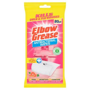 Elbow Grease Anti B Biod Mp Surface Wipes Pink Blush 80Pk