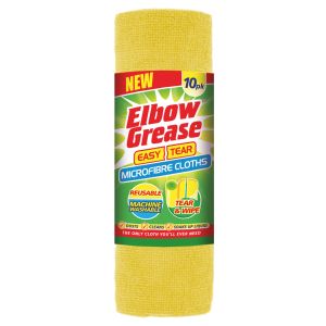 Elbow Grease Microfibre Easy Tear Cloth Yellow 10Pk