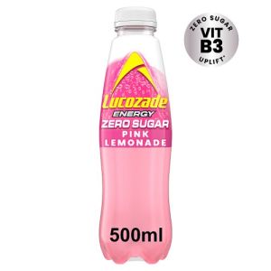 LUCOZADE ENERGY ZERO PINK LEMONADE 500ml