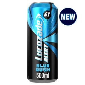 Lucozade Alert Pmp £1 Blue Rush 500Ml