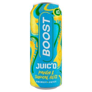 Boost Energy Pmp £1 Juic’D Mango & Tropical Blitz  500Ml