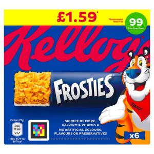 Cereal And Milk Bars Pmp £1.59 Frosties  6X25G