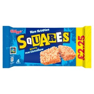 Rice Krispies Squares Pmp £2.25 Marshmallow  4X28G