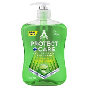 Astonish H/Wash 600ml AntiBac Aloe Vera (Pump)