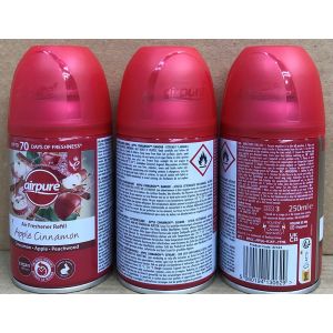 Airpure 250ml Air-O-Matic Refill Apple Cinnamon