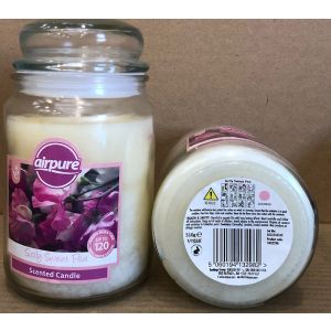 Airpure Candle Jar 510g Sicily Sweet Pea