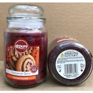 Airpure Candle Jar 510g Cinnamon Spice