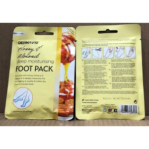 DermaV10 Foot Pack Honey & Almond (12x4)