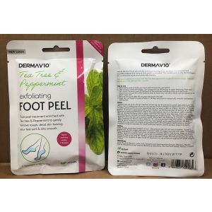 DermaV10 Foot Peel Tea Tree & Peppermint (12x4)