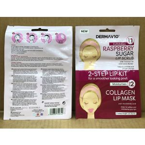 DermaV10 Lip Mask & Scrub Raspberry (12x4)